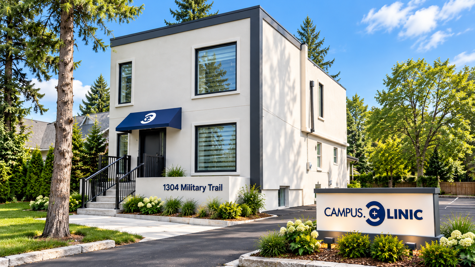 Campus Clinic exterior at 1304 Military Trail